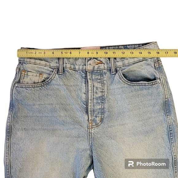Revice Ex Boyfriend High Waisted Distressed Cheeky Mom Jeans Sz 31 - Picture 8 of 12